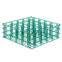 25 Compartment Catering Glassware Basket - 3 1/2" x 3 1/2" x 3 3/8" Compartments