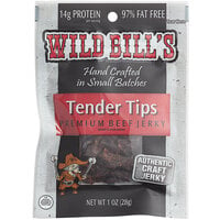 Wild Bill's 1 oz. Hickory Smoked Tender Tips Beef Jerky - 12/Case