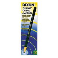 Dixon Ticonderoga 00074 Green Standard China Marker - 12/Pack