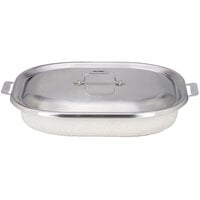 Bon Chef 60023CLDDESERT Cucina 5 Qt. Desert Stainless Steel Roasting Pan with Lid - 14 7/8 inch x 11 inch x 2 7/8 inch