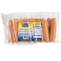 Kunzler Ragin' Cajun 5 lb. Pack Fully Cooked Hot Smoked Sausage - 2/Case