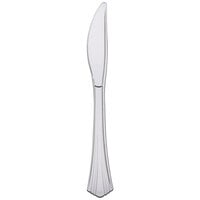 WNA Comet 630155 Reflections 7 1/2 inch Stainless Steel Look Heavy Weight Plastic Knife - 600/Case