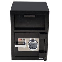 FireKing SB2014BLEL 14 inch x 15 1/2 inch x 20 inch Black Depository Security Safe