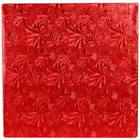 Enjay 1/2-10SRED12 10" Fold-Under 1/2" Thick Red Square Cake Drum - 12/Case