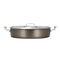 Bon Chef 60032TAUPE Cucina 9 Qt. Taupe Stainless Steel Induction Brazier Pot with Lid