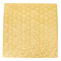 Enjay 1/2-18SG12 18 inch Fold-Under 1/2 inch Thick Gold Square Cake Drum - 12/Case