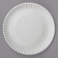 9 inch White Coated Paper Plate - 100/Pack