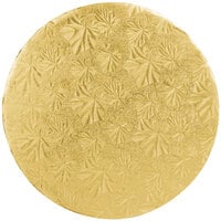 Enjay 1/4-10RG24 10" Fold-Under 1/4" Thick Gold Round Cake Drum - 24/Case