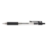 Universal UNV15533 Comfort Grip Black Ink with Clear Barrel 1mm Retractable Ballpoint Pen - 48/Pack