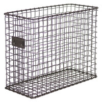Universal UNV20064 6 inch x 13 5/8 inch x 10 1/8 inch Vintage Bronze Top Loading Wire Mesh File Holder