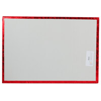 Enjay 1/2-17122512RED12 25 1/2 inch x 17 1/2 inch Fold-Under 1/2 inch Thick Full Sheet Red Cake Board - 12/Case