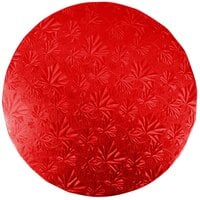 Enjay 1/2-10RRED12 10" Fold-Under 1/2" Thick Red Round Cake Drum - 12/Case