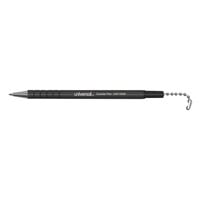 Universal UNV15625 Black Ink with Black Barrel Medium Point Counter Pen with Ball Chain