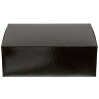 Enjay B-BLK-10145 14" x 10" x 5" Black 1/4 Sheet Cake Box - 100/Bundle