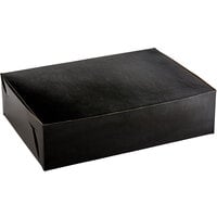 Enjay B-BLK-14195 19 inch x 14 inch x 5 inch Black Half Sheet Cake / Bakery Box - 50/Bundle