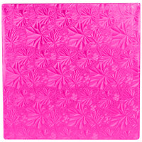 Enjay 1/2-10SPINK12 10" Fold-Under 1/2" Thick Pink Square Cake Drum - 12/Case