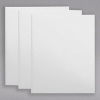 Universal UNV20544 Letter Size 2-Pocket Plastic Folder - White   - 10/Pack