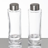 American Metalcraft GSPC Vintage Collection 2 oz. Smooth Round Glass Salt and Pepper Shaker Set