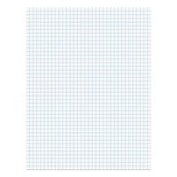 Universal UNV20631 8 1/2 inch x 11 3/4 inch White Economy Quadrille Ruled Writing Pad   - 12/Pack