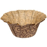 Enjay 2" x 1 1/2" Dark Brown Mariposa Muffin Baking Cup - 1000/Case