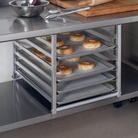 Regency Table-Mounted Aluminum Bun Pan Rack for 30 inch and 36 inch Wide Work Tables - 6 Pan Capacity