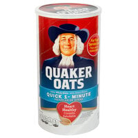 Quaker 42 oz. Quick Regular Oats - 12/Case