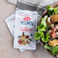 Ken's Foods 1.5 oz. Lite Italian Dressing Packet - 60/Case