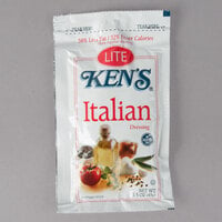 Ken's Foods 1.5 oz. Lite Italian Dressing Packet - 60/Case