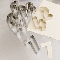 Ateco 7803 9-Piece 3 inch Stainless Steel Numbers Cutter Set