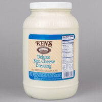 Ken's Foods 1 Gallon Deluxe Bleu Cheese Dressing - 4/Case