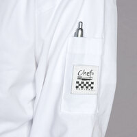 Chef Revival Cuisinier J015 Unisex White Customizable Executive Long Sleeve Chef Coat - L