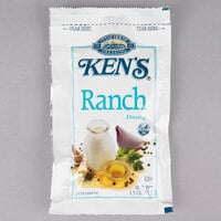 Ken's Foods 1.5 oz. Ranch Dressing Packet - 60/Case