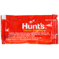 Hunts 9 Gram Portion Packets Tomato Ketchup   - 1000/Case