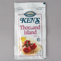 Ken's Foods 1.5 oz. Deluxe Thousand Island Dressing Packet - 60/Case