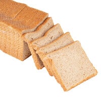 European Bakers 28-Slice Whole Wheat Bread Loaf - 10/Case