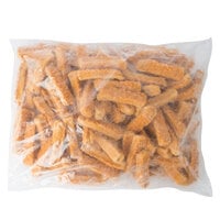Brakebush Gold'N'Spice Chik'N Fry Stix Fully Cooked Breaded Chicken Breast Strips 5 lb. - 2/Case