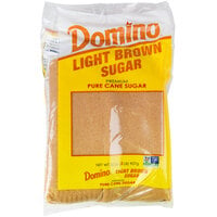 Domino 2 lb. Light Brown Sugar - 12/Case