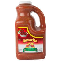 Rosarita 1 Gallon Jug Medium Green Chile Salsa - 4/Case