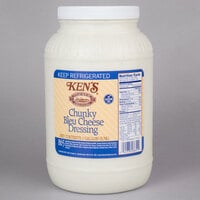 Ken's Foods 1 Gallon Chunky Bleu Cheese Dressing - 4/Case