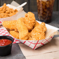 Brakebush Tater Chip Tender 5 lb. Bag Uncooked Potato Chip Flavored Chicken Breast Tender Fritters - 2/Case