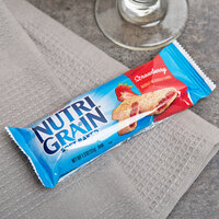 Kellogg's Nutri Grain 1.3 oz. Strawberry Cereal Bar 16 Count Box - 3/Case