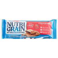 Kellogg's Nutri Grain 1.3 oz. Strawberry Cereal Bar 16 Count Box - 3/Case