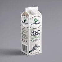 1 Qt. Grade A Ultra-Pasteurized 40% Heavy Cream - 12/Case