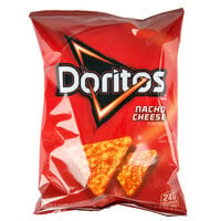 Doritos 1.75 oz. Bag of Nacho Cheese Flavored Tortilla Chips - 64/Case