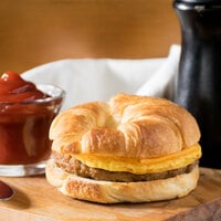 Jimmy Dean 4.8 oz. Sausage, Egg, and Cheese Breakfast Croissant - 12/Case