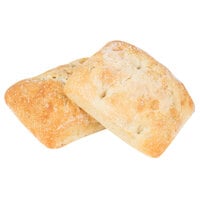 Signature Breads 4 1/2 inch Rustic Italian Focaccia Square Roll - 72/Case