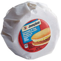 Jimmy Dean 4.9 oz. Sausage and Egg Maple Pancake Breakfast Sandwich - 12/Case