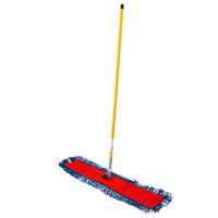 Lavex Janitorial 36 inch x 5 inch All-In-One Microfiber Dust Mop with 60 inch Handle