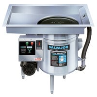 Salvajor P914 Food Scrapper / Waste Collector with Pot and Pan Basin - 3/4 hp, 230V, 3 Phase
