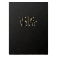 Menu Solutions CD900A Chadwick Collection 5 1/2 inch x 8 1/2 inch Customizable Leather-Like 1 View Booklet Menu Cover